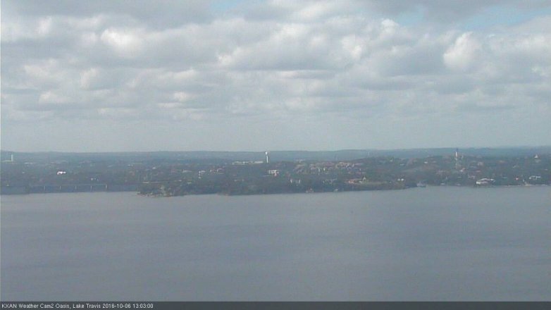 Lake Travis webcam, October 6, 2016 12:10 PM CT