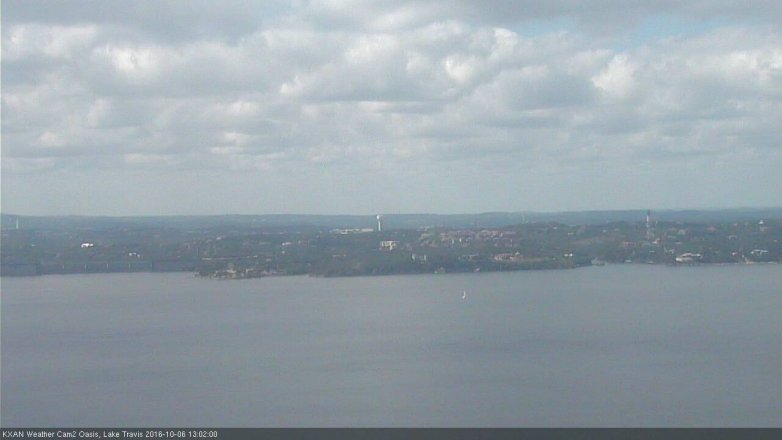 Lake Travis webcam, October 6, 2016 12:15 PM CT