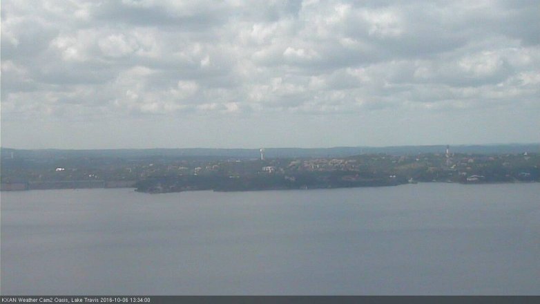Lake Travis webcam, October 6, 2016 12:40 PM CT