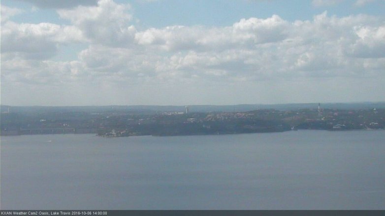 Lake Travis webcam, October 6, 2016 1:20 PM CT