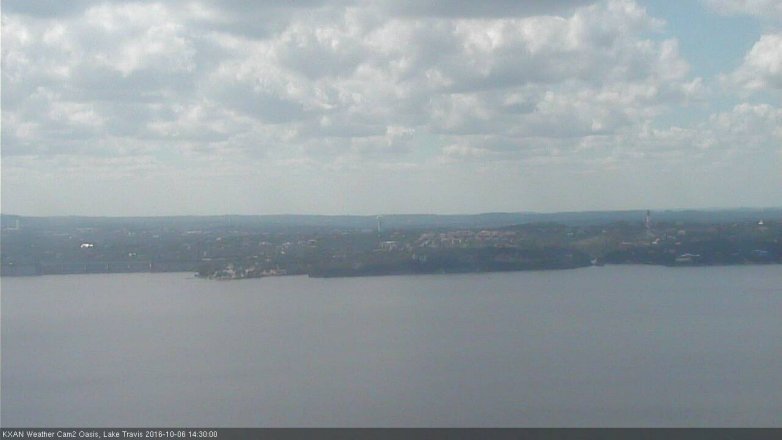 Lake Travis webcam, October 6, 2016 1:50 PM CT