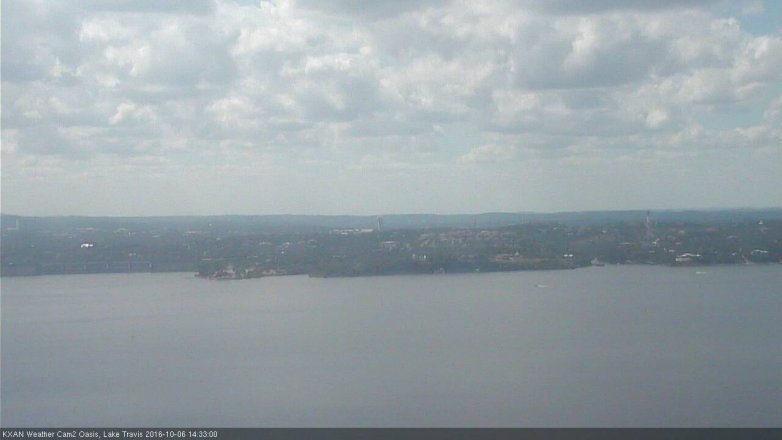 Lake Travis webcam, October 6, 2016 1:55 PM CT