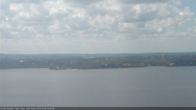 Lake Travis webcam, October 6, 2016 2:00 PM CT