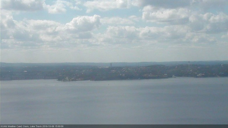 Lake Travis webcam, October 6, 2016 2:05 PM CT