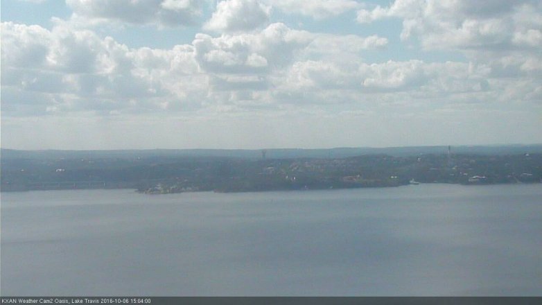 Lake Travis webcam, October 6, 2016 2:10 PM CT