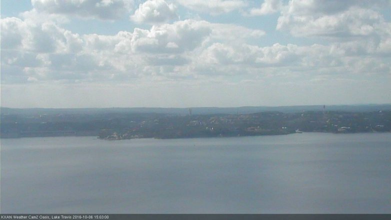 Lake Travis webcam, October 6, 2016 2:15 PM CT