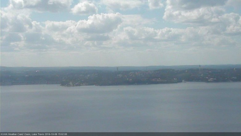 Lake Travis webcam, October 6, 2016 2:25 PM CT