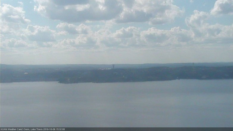 Lake Travis webcam, October 6, 2016 2:40 PM CT