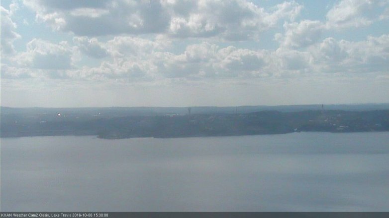 Lake Travis webcam, October 6, 2016 2:45 PM CT