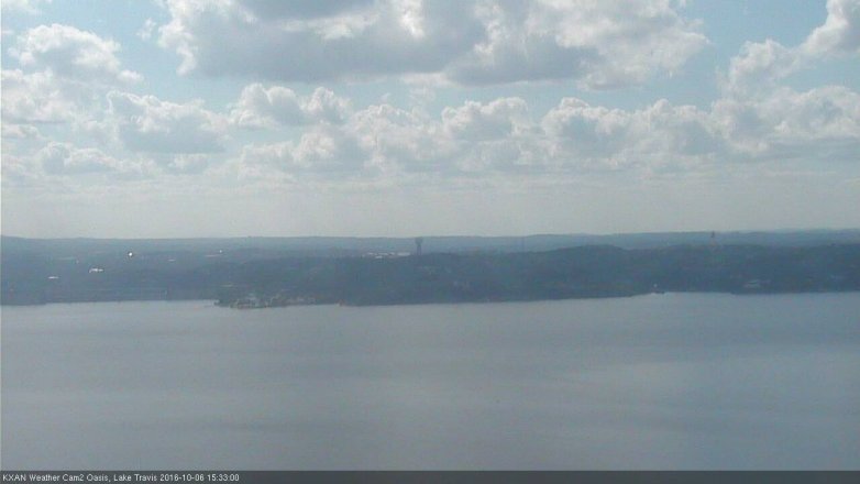 Lake Travis webcam, October 6, 2016 2:50 PM CT