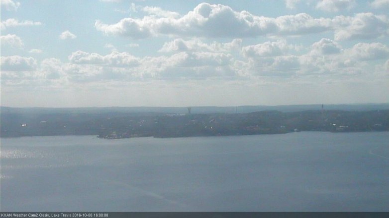 Lake Travis webcam, October 6, 2016 3:25 PM CT