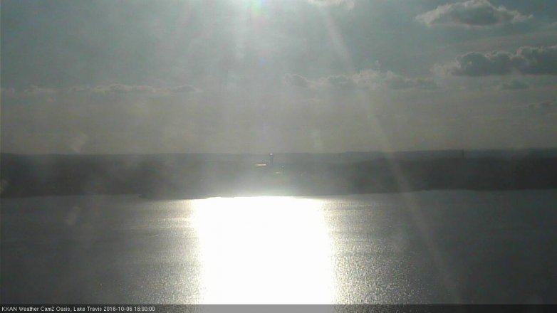 Lake Travis webcam, October 6, 2016 5:05 PM CT