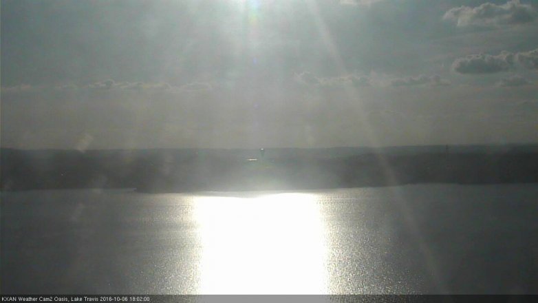 Lake Travis webcam, October 6, 2016 5:15 PM CT