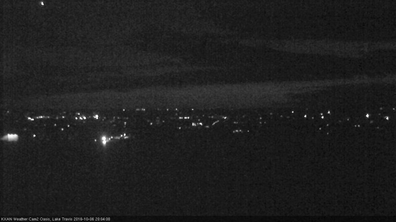 Lake Travis webcam, October 6, 2016 7:10 PM CT