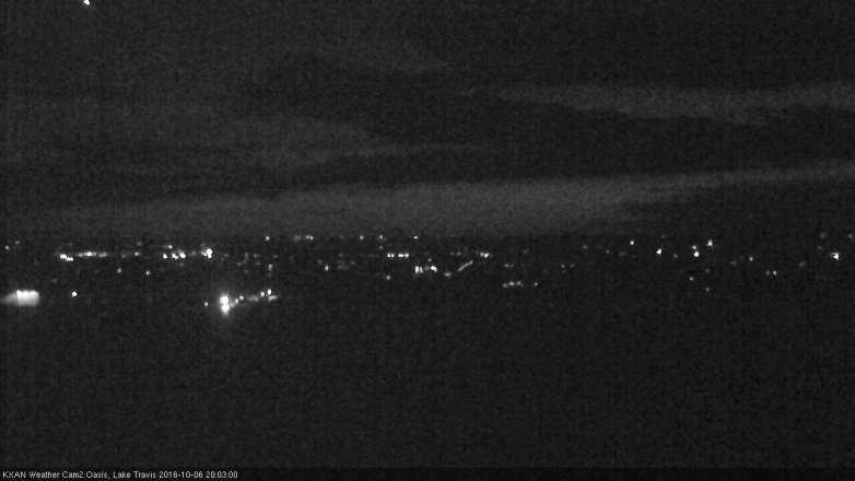 Lake Travis webcam, October 6, 2016 7:20 PM CT