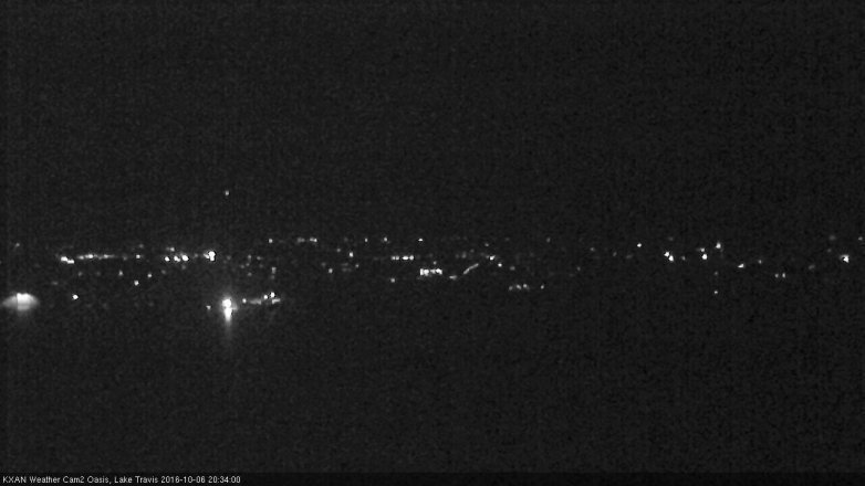 Lake Travis webcam, October 6, 2016 7:40 PM CT