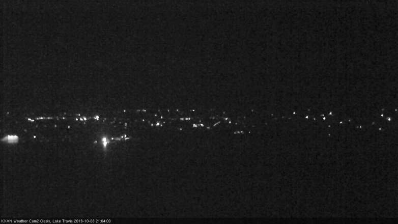 Lake Travis webcam, October 6, 2016 8:10 PM CT