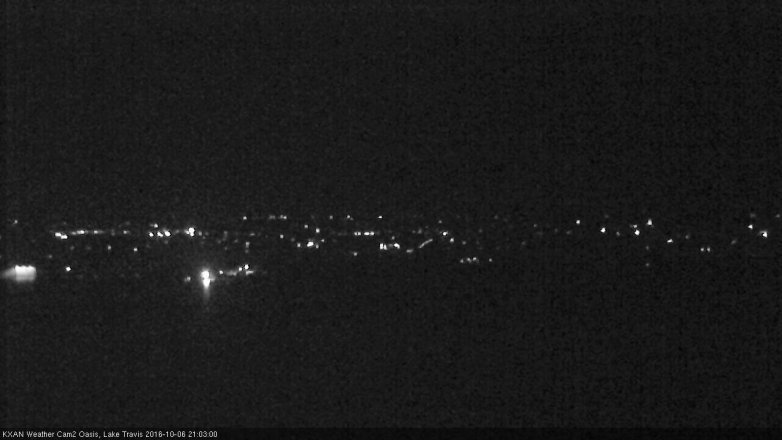 Lake Travis webcam, October 6, 2016 8:35 PM CT