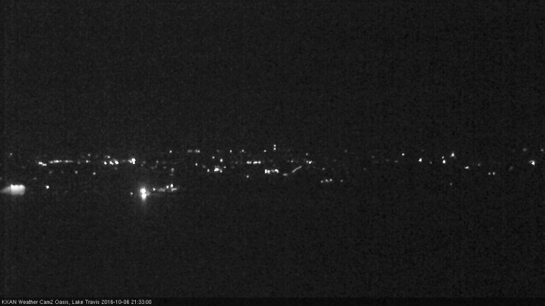 Lake Travis webcam, October 6, 2016 9:00 PM CT