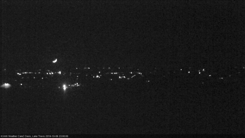 Lake Travis webcam, October 6, 2016 10:20 PM CT