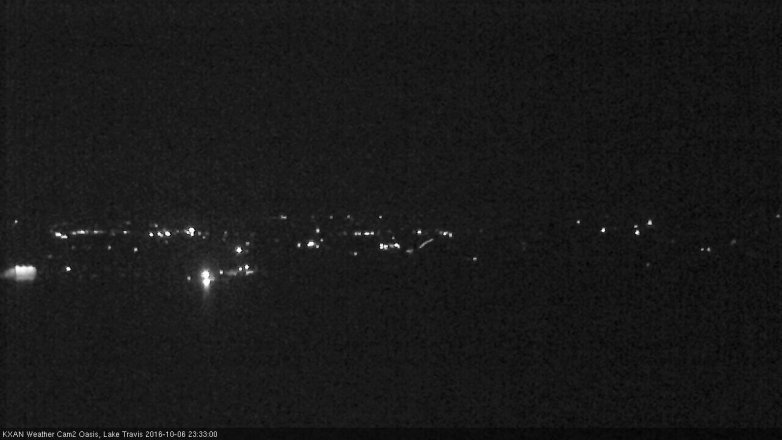 Lake Travis webcam, October 6, 2016 10:55 PM CT