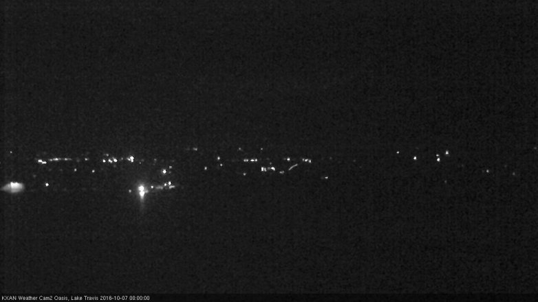 Lake Travis webcam, October 6, 2016 11:20 PM CT