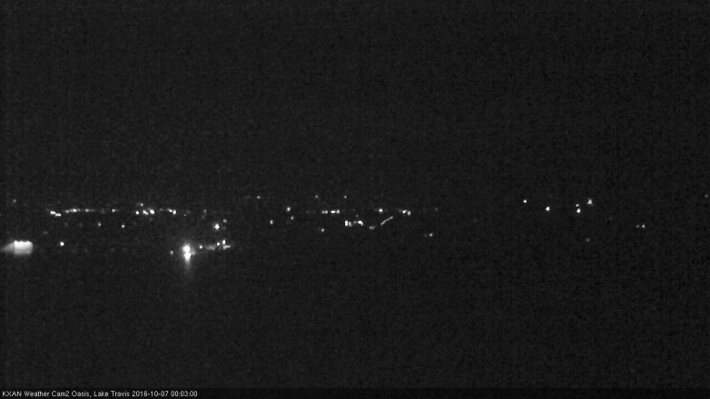 Lake Travis webcam, October 6, 2016 11:30 PM CT
