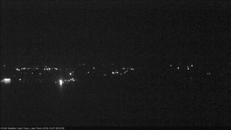 Lake Travis webcam, October 6, 2016 11:50 PM CT