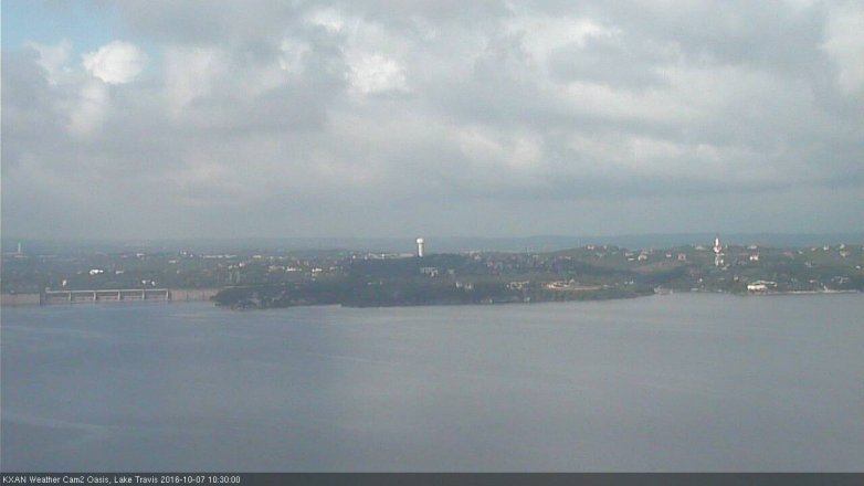 Lake Travis webcam, October 7, 2016 9:40 AM CT