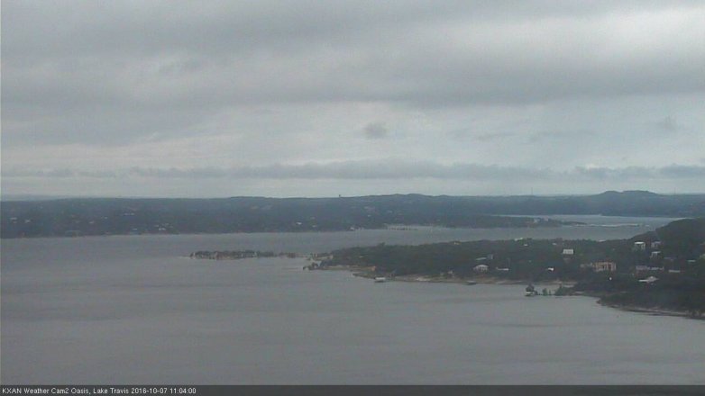 Lake Travis webcam, October 7, 2016 10:20 AM CT