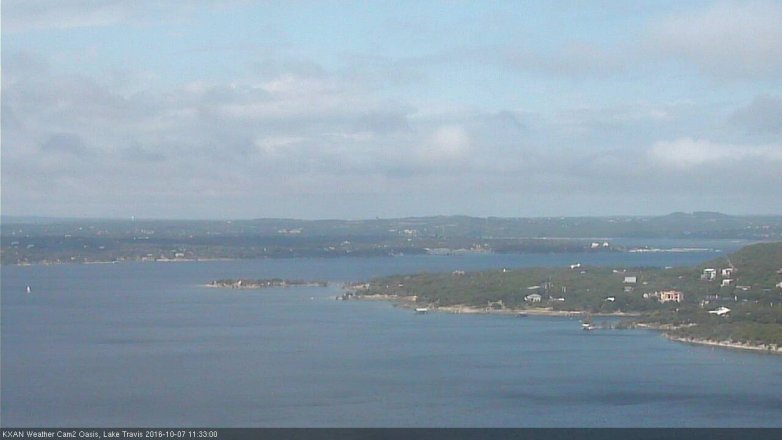 Lake Travis webcam, October 7, 2016 10:50 AM CT