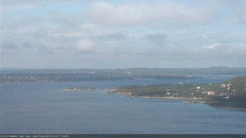 Lake Travis webcam, October 7, 2016 11:05 AM CT