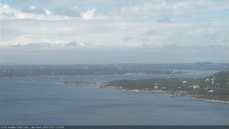 Lake Travis webcam, October 7, 2016 11:50 AM CT