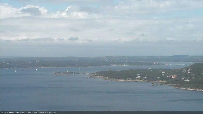 Lake Travis webcam, October 7, 2016 12:00 PM CT