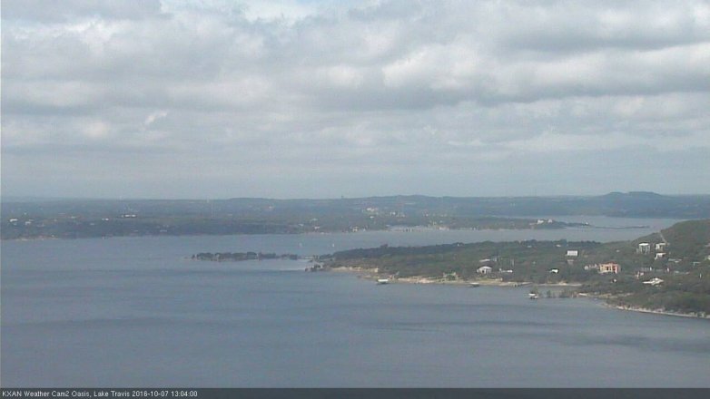 Lake Travis webcam, October 7, 2016 12:10 PM CT