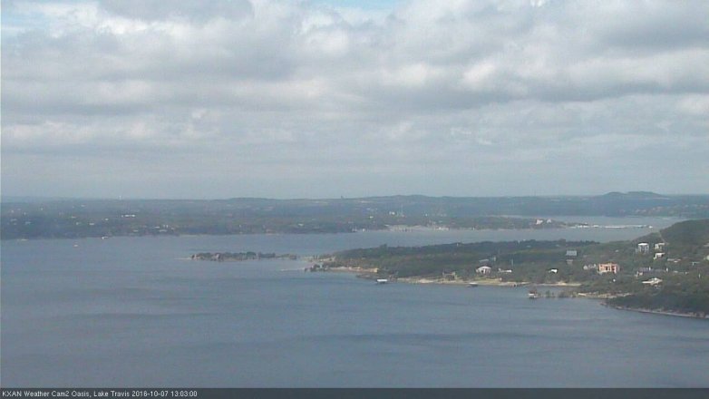 Lake Travis webcam, October 7, 2016 12:20 PM CT