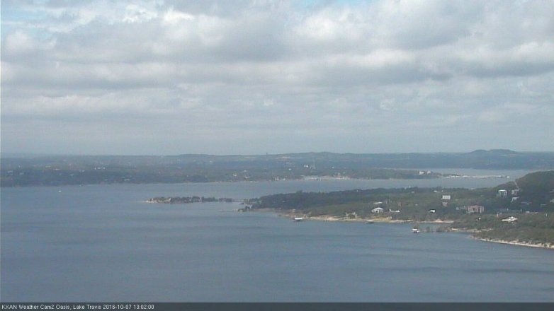 Lake Travis webcam, October 7, 2016 12:30 PM CT