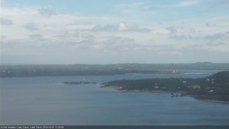 Lake Travis webcam, October 7, 2016 12:40 PM CT