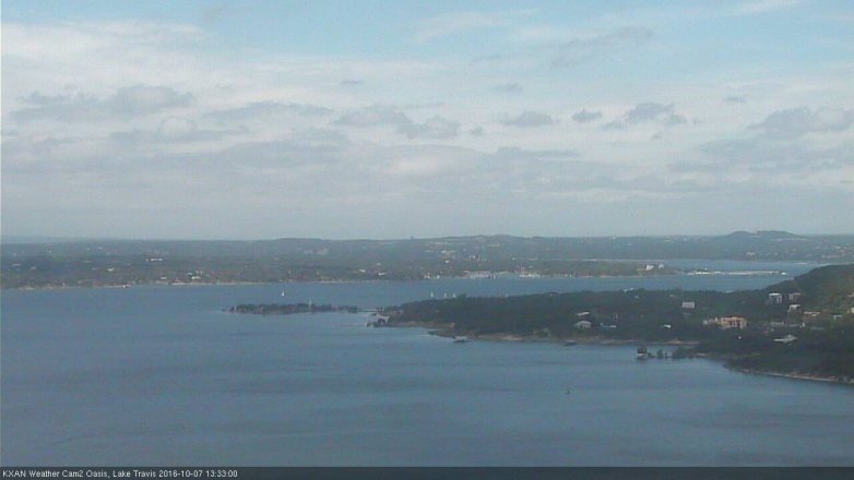 Lake Travis webcam, October 7, 2016 12:45 PM CT