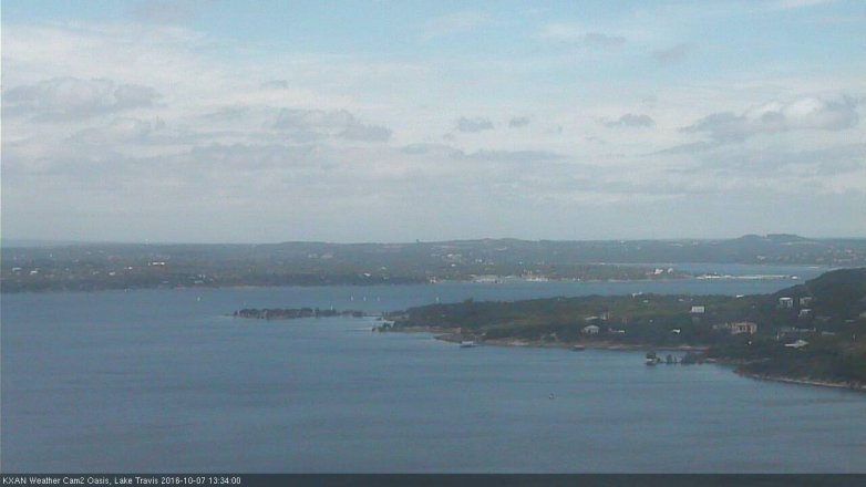 Lake Travis webcam, October 7, 2016 12:50 PM CT