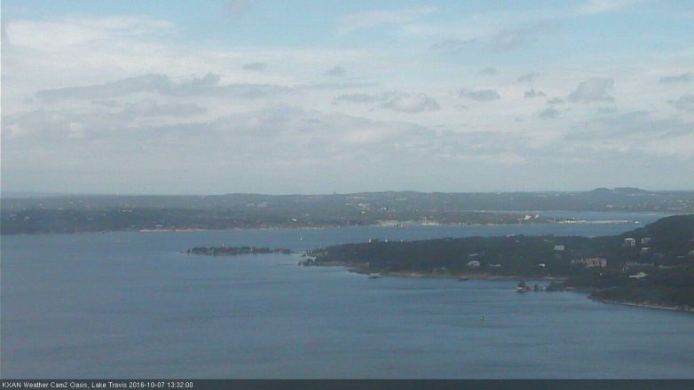 Lake Travis webcam, October 7, 2016 12:55 PM CT