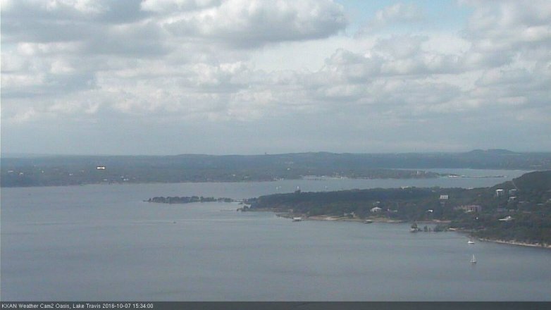 Lake Travis webcam, October 7, 2016 2:50 PM CT