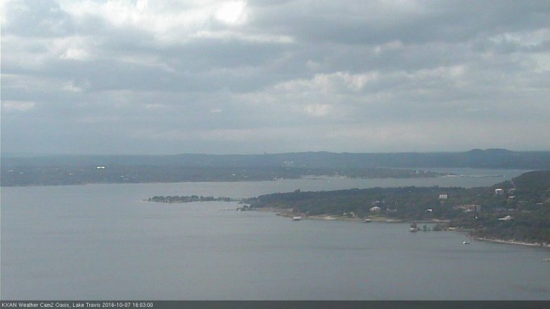 Lake Travis webcam, October 7, 2016 3:10 PM CT
