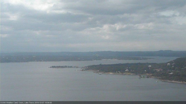 Lake Travis webcam, October 7, 2016 3:20 PM CT
