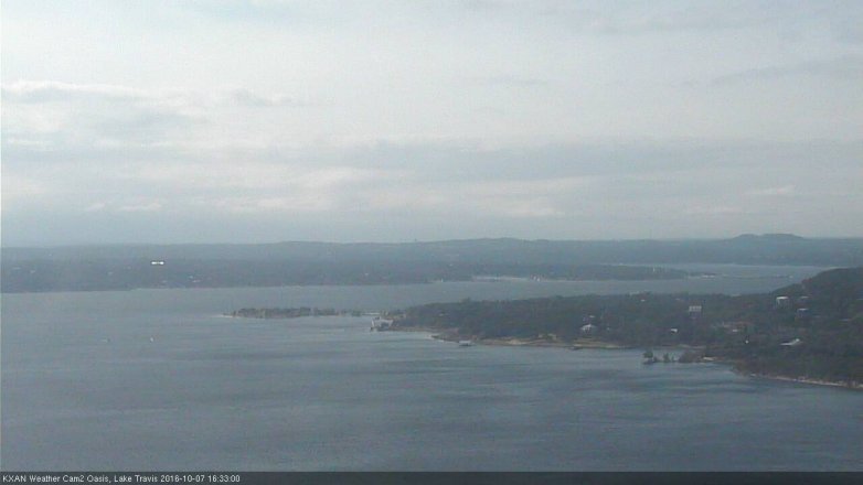 Lake Travis webcam, October 7, 2016 3:50 PM CT