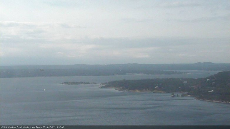 Lake Travis webcam, October 7, 2016 4:00 PM CT