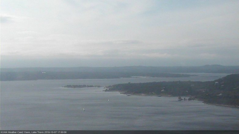 Lake Travis webcam, October 7, 2016 4:15 PM CT