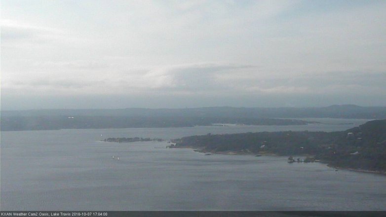 Lake Travis webcam, October 7, 2016 4:20 PM CT