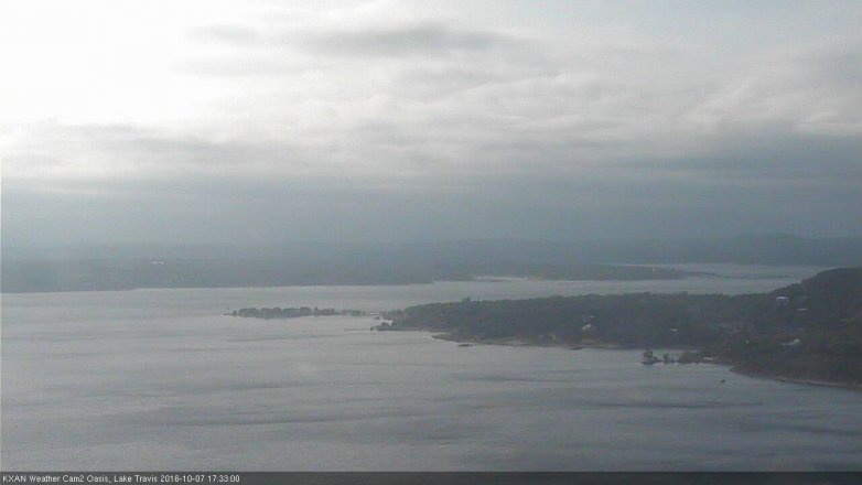 Lake Travis webcam, October 7, 2016 4:55 PM CT