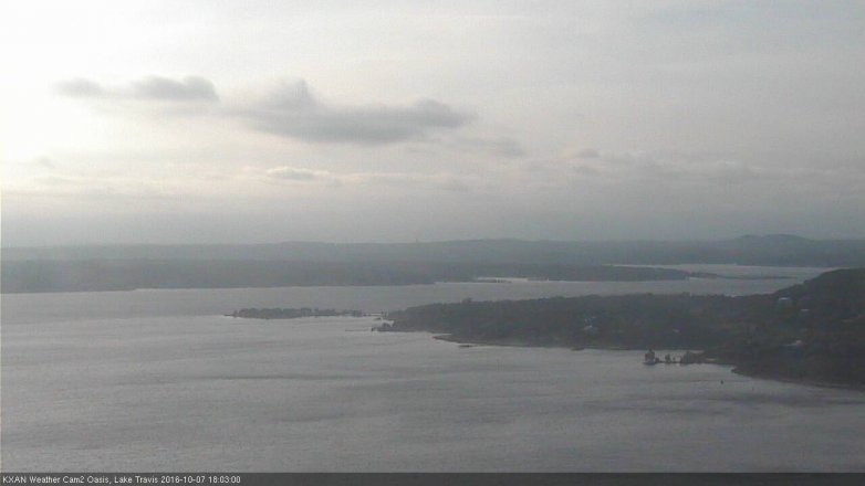 Lake Travis webcam, October 7, 2016 5:20 PM CT